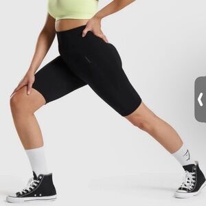 GYMSHARK FLEX CYCLING SHORTS  Back Logo High Waisted Shorts